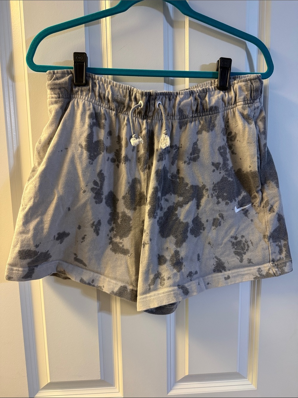 Nike Women's Gray Tie-Dye Athletic Shorts